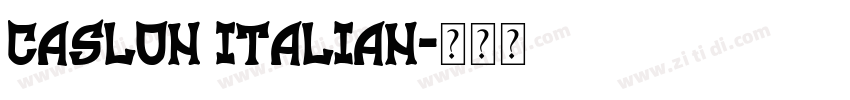 caslon italian字体转换